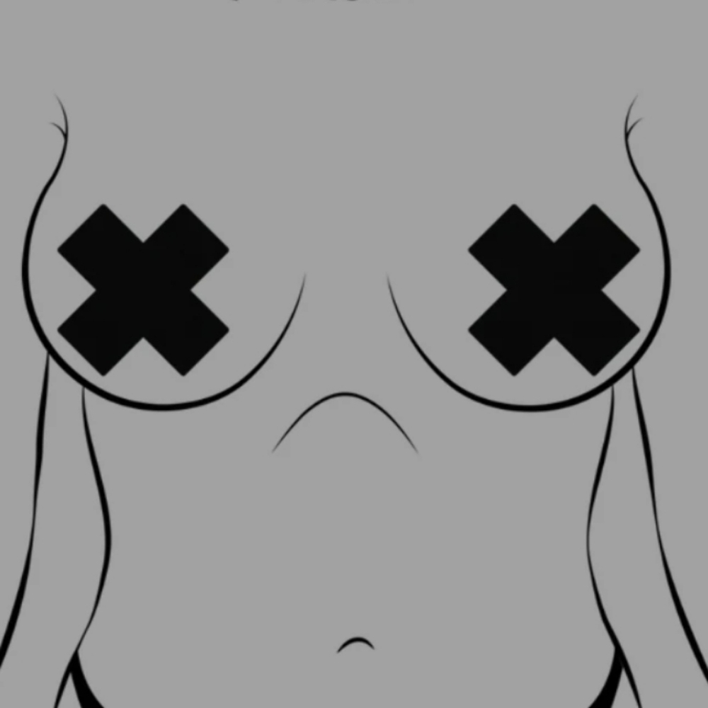 Black X Nipple Covers ~ Pastease  5 Pairs